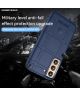 Samsung Galaxy S22 Hoesje Shock Proof Rugged Shield Back Cover Blauw