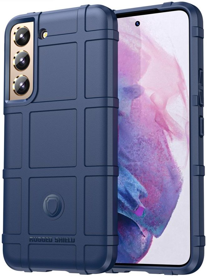 Samsung Galaxy S22 Hoesje Shock Proof Rugged Shield Back Cover Blauw afbeelding 1