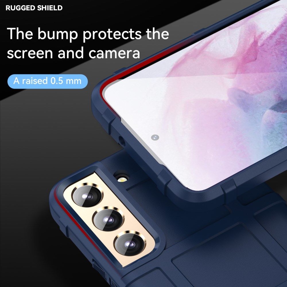 Samsung Galaxy S22 Hoesje Shock Proof Rugged Shield Back Cover Blauw afbeelding 3