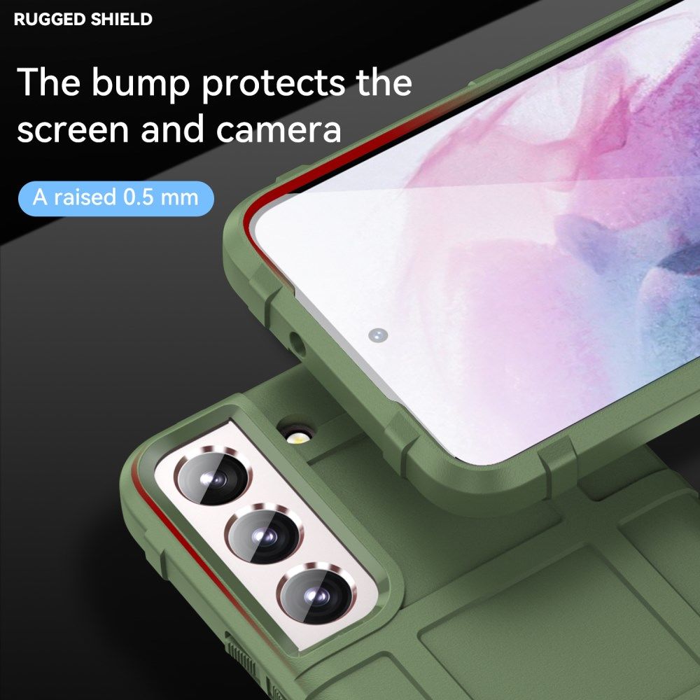 Samsung Galaxy S22 Hoesje Shock Proof Rugged Shield Back Cover Groen afbeelding 3