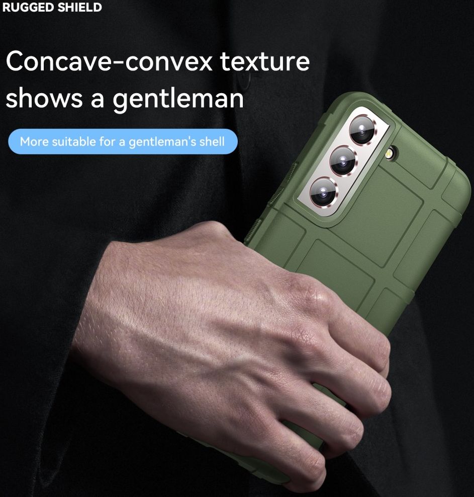 Samsung Galaxy S22 Hoesje Shock Proof Rugged Shield Back Cover Groen afbeelding 6