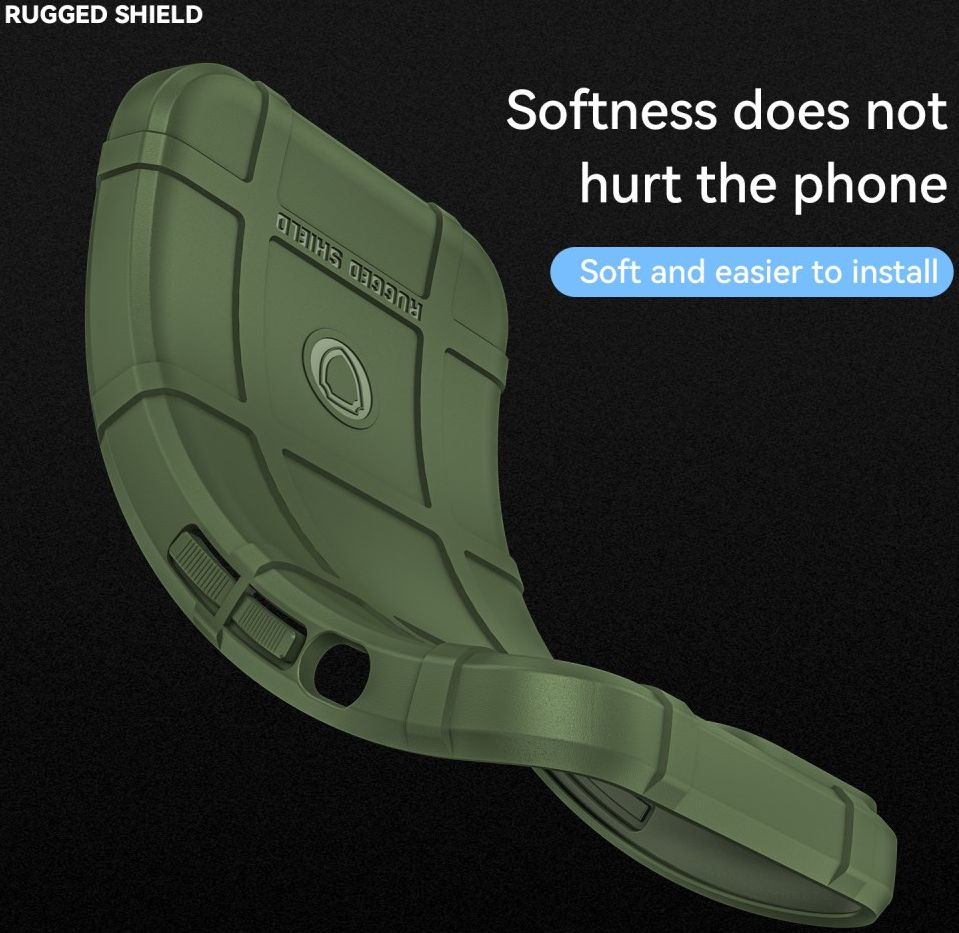 Samsung Galaxy S22 Hoesje Shock Proof Rugged Shield Back Cover Groen afbeelding 4