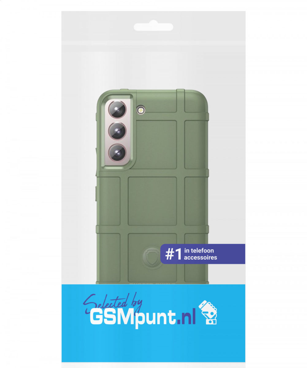 Samsung Galaxy S22 Hoesje Shock Proof Rugged Shield Back Cover Groen afbeelding 9