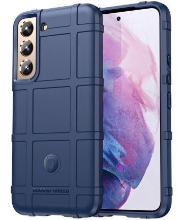 Samsung Galaxy S22 Plus Hoesje Shock Proof Rugged Back Cover Blauw Hoesjes