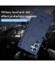 Samsung Galaxy S22 Ultra Hoesje Shock Proof Rugged Back Cover Blauw