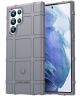 Samsung Galaxy S22 Ultra Hoesje Shock Proof Rugged Back Cover Grijs