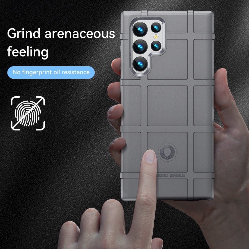 Samsung Galaxy S22 Ultra Hoesje Shock Proof Rugged Back Cover Grijs afbeelding 8