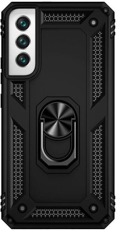 Samsung Galaxy S22 Plus Hoesje Hybride Kickstand Back Cover Zwart afbeelding 3