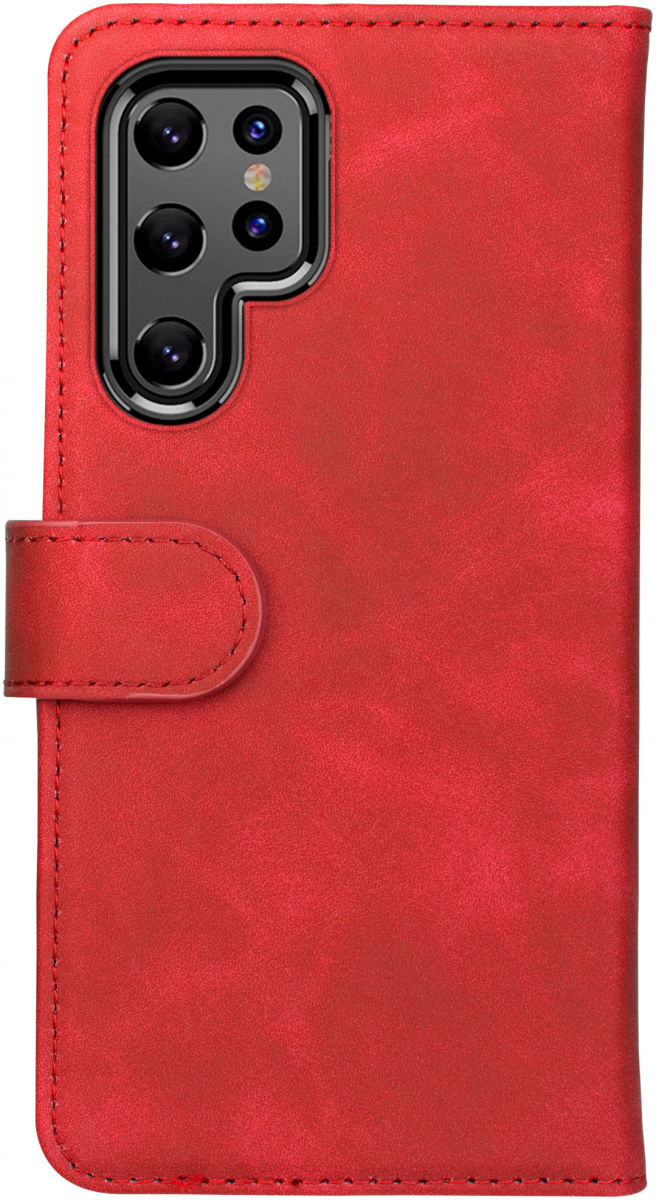 Rosso Element Samsung Galaxy S22 Ultra Hoesje Book Cover Wallet Rood afbeelding 2