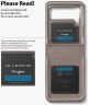 Ringke Folio Signature Samsung Galaxy Z Flip 3 Hoesje met Koord Paars