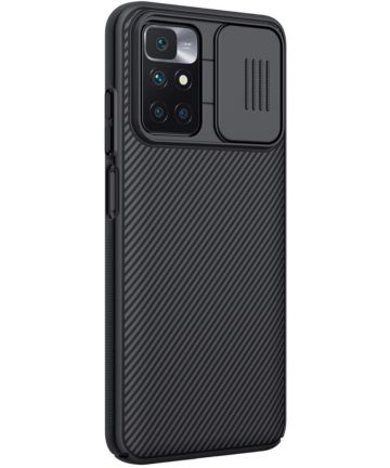 Nillkin Xiaomi Redmi 10 Hoesje met Camera Slider Back Cover Zwart Hoesjes