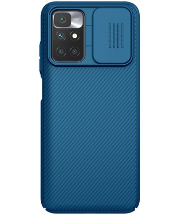 Nillkin Xiaomi Redmi 10 Hoesje met Camera Slider Back Cover Blauw Hoesjes