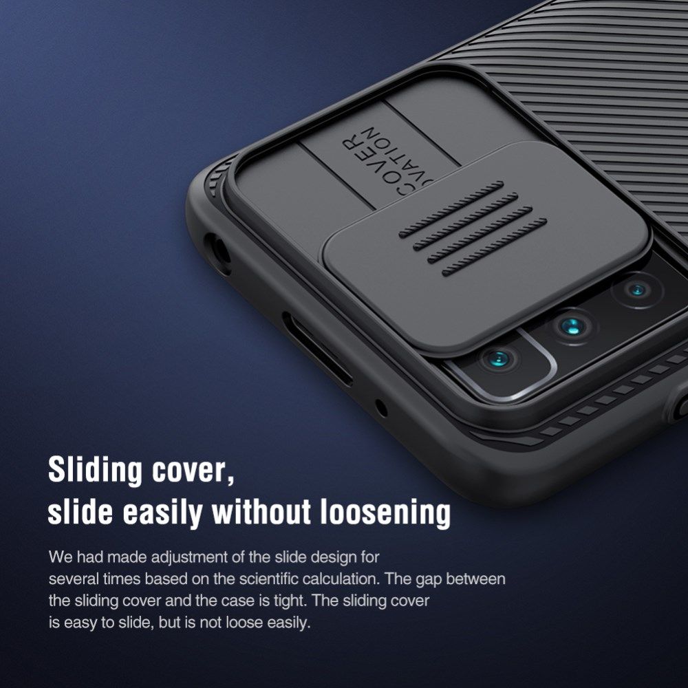 Nillkin Xiaomi Redmi 10 Hoesje met Camera Slider Back Cover Blauw afbeelding 5