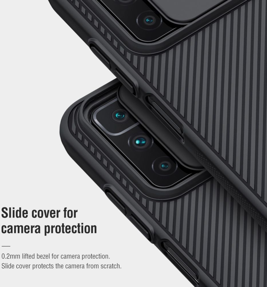 Nillkin Xiaomi Redmi 10 Hoesje met Camera Slider Back Cover Blauw afbeelding 7