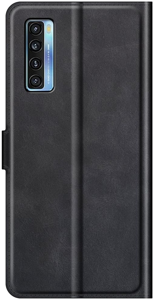 TCL 20 5G Hoesje Wallet Book Case Kunstleer Zwart afbeelding 2