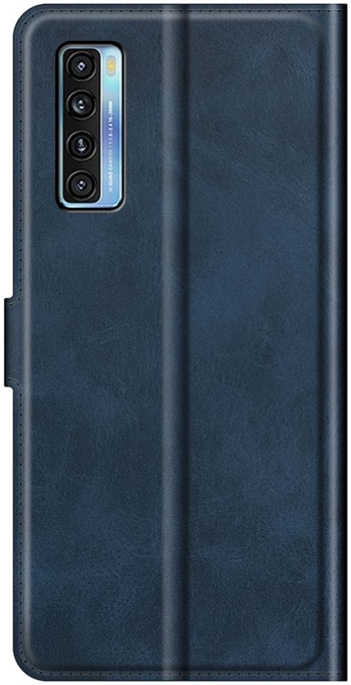 TCL 20 5G Hoesje Wallet Book Case Kunstleer Blauw afbeelding 2