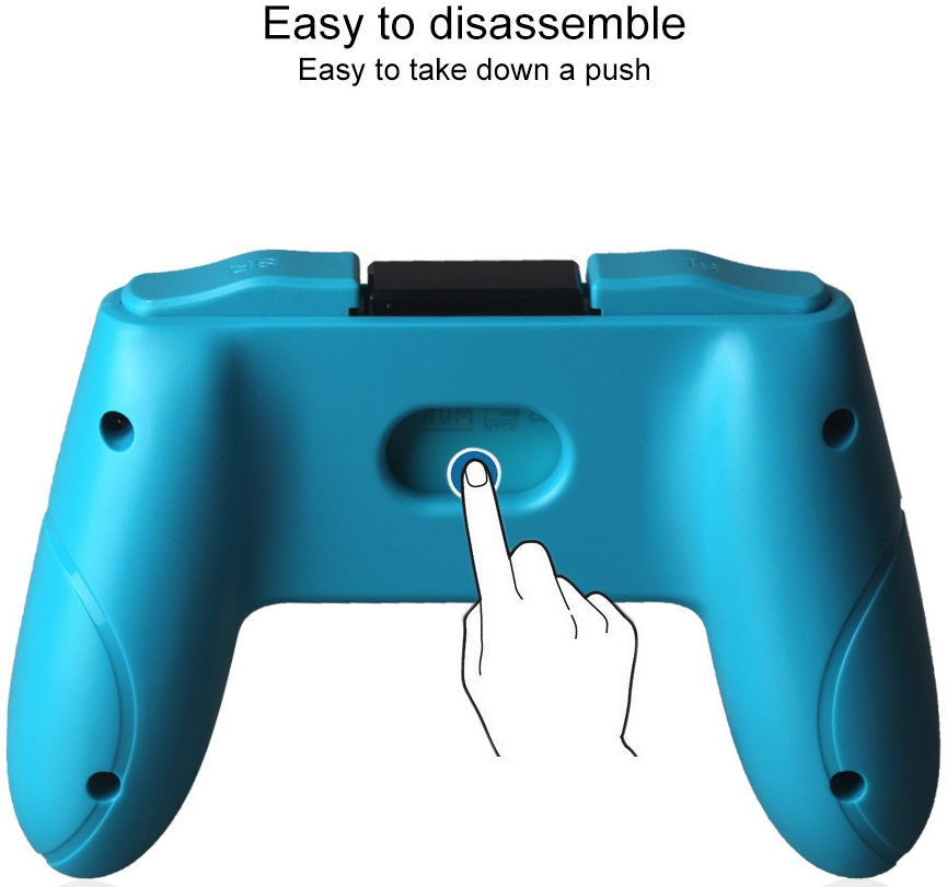 Universeel Nintendo Switch Controller Handvat Rood en Blauw (2-Pack) afbeelding 4