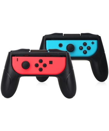 Universeel Nintendo Switch Controller Handvat Zwart en Zwart (2-Pack) Houders