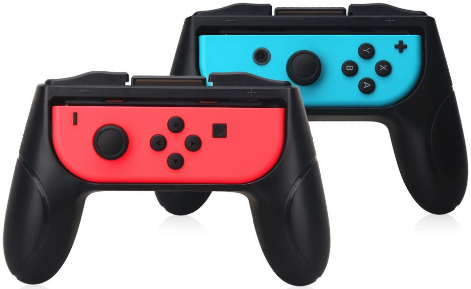 Universeel Nintendo Switch Controller Handvat Zwart en Zwart (2-Pack) afbeelding 1