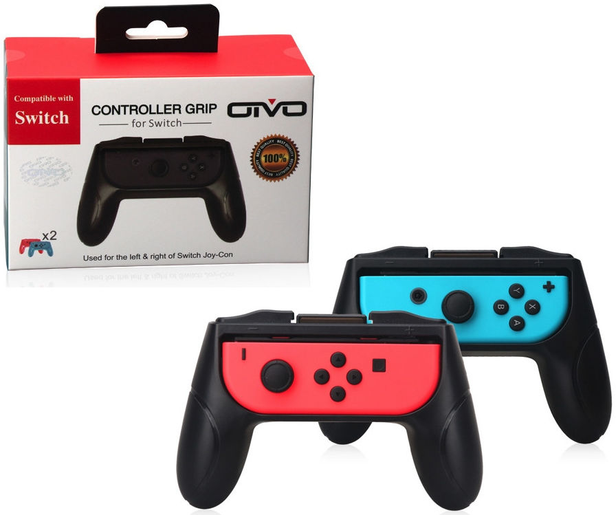 Universeel Nintendo Switch Controller Handvat Zwart en Zwart (2-Pack) afbeelding 5
