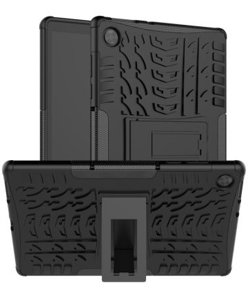 Lenovo Tab M10 HD Gen 2 Hoes Hybride Back Cover met Kickstand Zwart Hoesjes