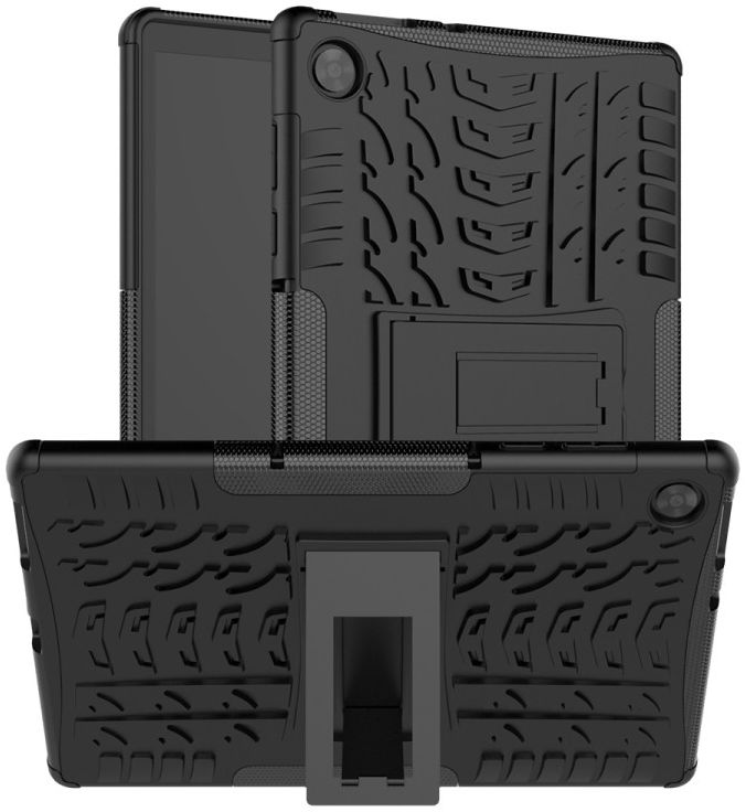 Lenovo Tab M10 HD Gen 2 Hoes Hybride Back Cover met Kickstand Zwart afbeelding 1