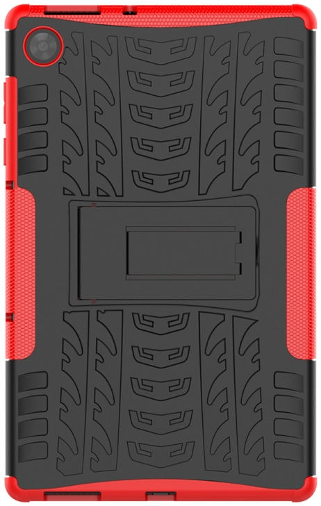 Lenovo Tab M10 HD Gen 2 Hoes Hybride Back Cover met Kickstand Rood afbeelding 2
