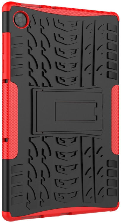 Lenovo Tab M10 HD Gen 2 Hoes Hybride Back Cover met Kickstand Rood afbeelding 3