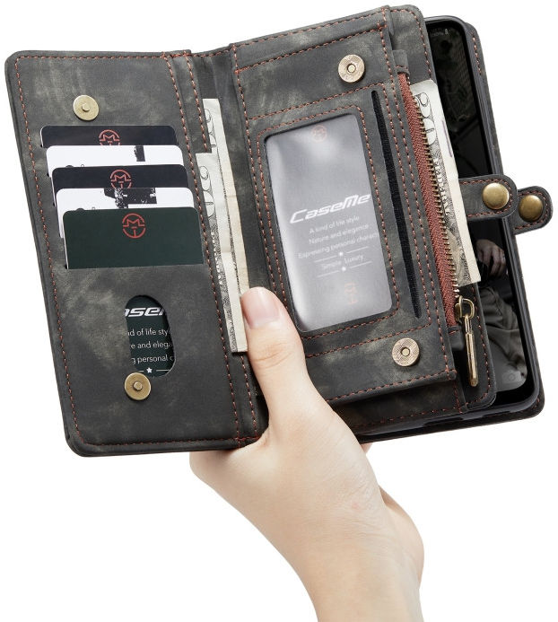 CaseMe 008 Samsung A32 5G Hoesje Book Case en Back Cover Zwart afbeelding 4