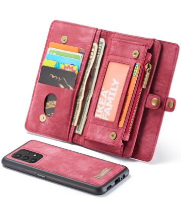 CaseMe 008 Samsung A32 5G Hoesje Book Case en Back Cover Rood Hoesjes
