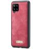 CaseMe 2-in-1 Samsung Galaxy A12 Hoesje Book Case en Back Cover Rood