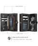 CaseMe 008 Samsung Galaxy S21 FE Hoesje Book Case Back Cover Zwart
