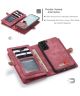 CaseMe 008 Samsung Galaxy S21 FE Hoesje Book Case Back Cover Rood