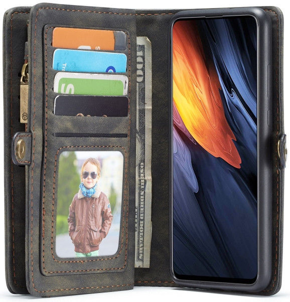 CaseMe 2-in-1 Samsung Galaxy A71 Hoesje Book Case en Back Cover Zwart afbeelding 2
