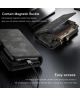 CaseMe 2-in-1 Samsung Galaxy S21 Hoesje Book Case en Back Cover Zwart