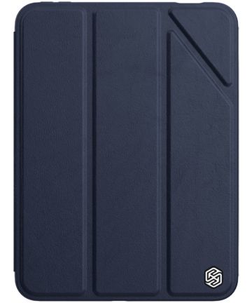 Nillkin Bevel Apple iPad Mini 6 (2021) Hoes Tri-Fold Book Case Blauw Hoesjes