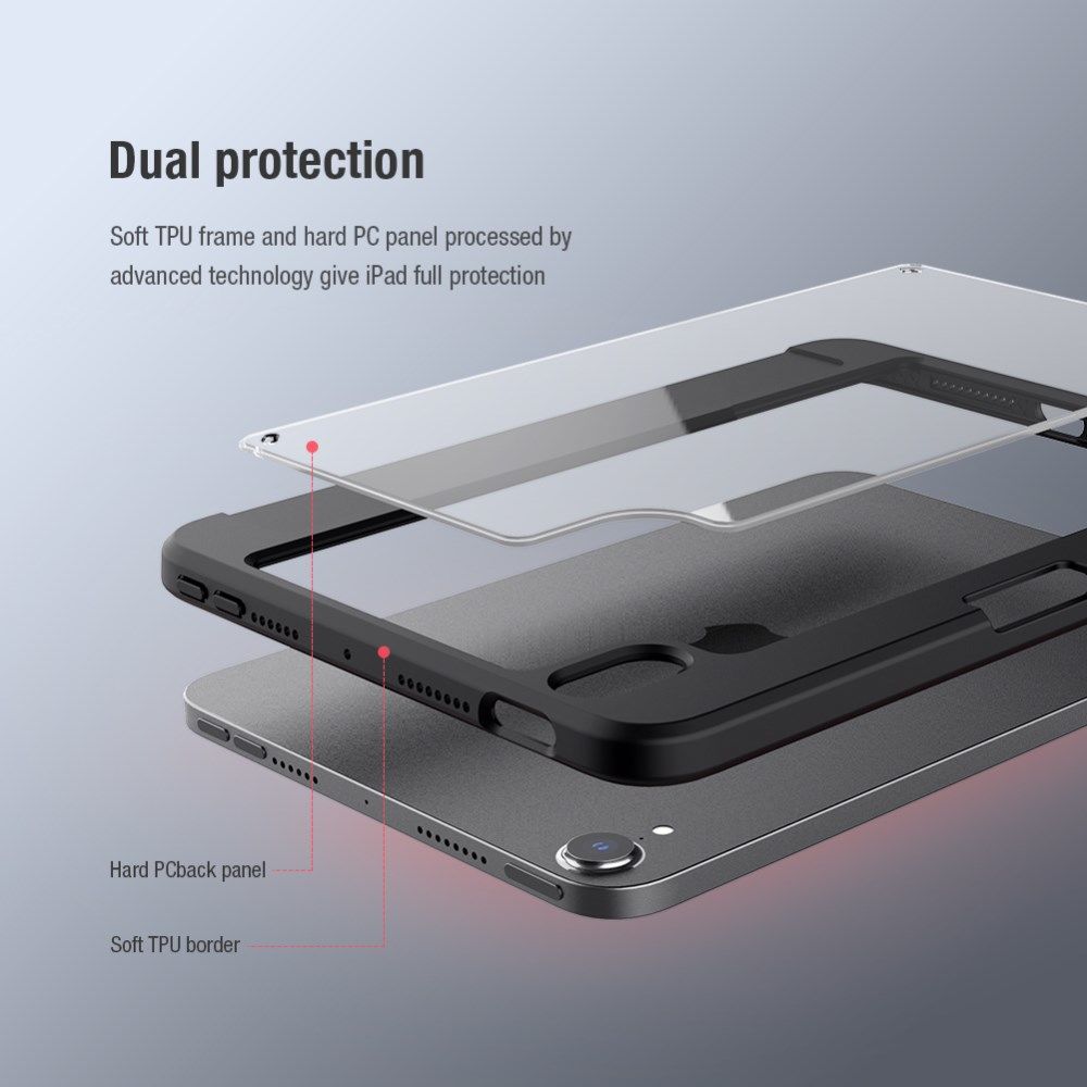 Nillkin Bevel Apple iPad Mini 6 (2021) Hoes Tri-Fold Book Case Groen afbeelding 6