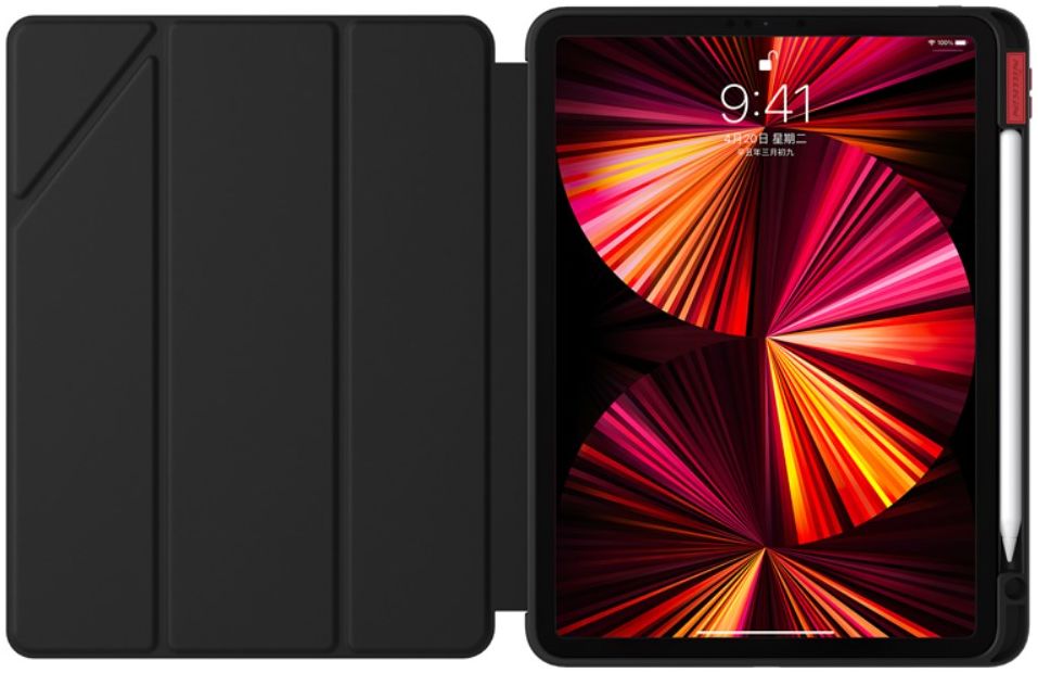 Nillkin Apple iPad Pro 11 (2020/2021) Hoes Tri-Fold Book Case Zwart afbeelding 17