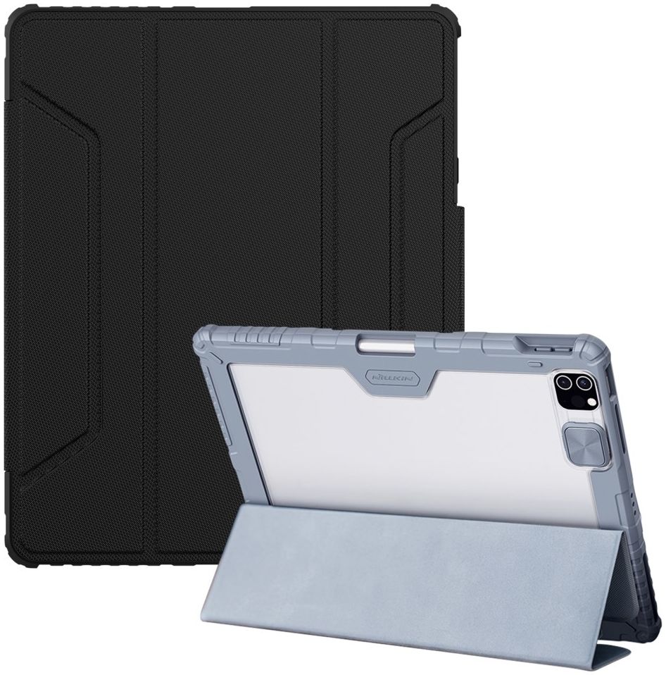 Nillkin Apple iPad Pro 12.9 (2020/2021) Hoes met Camera Slider Zwart afbeelding 3
