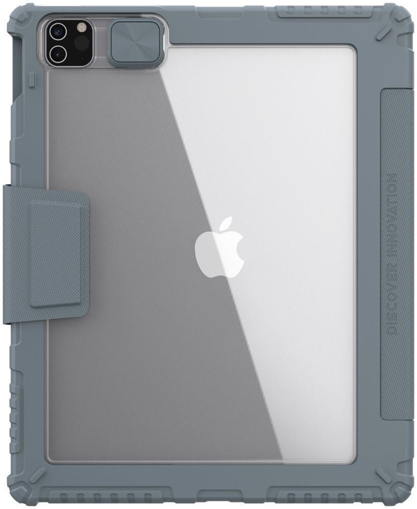 Nillkin Apple iPad Pro 12.9 (2020/2021) Hoes met Camera Slider Grijs afbeelding 1