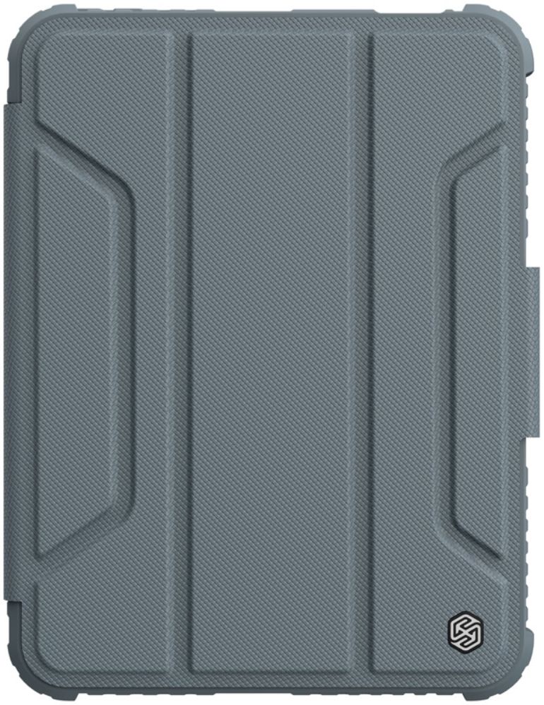 Nillkin Apple iPad Mini 6 Hoes Tri-Fold Book Case Camera Slider Grijs afbeelding 2