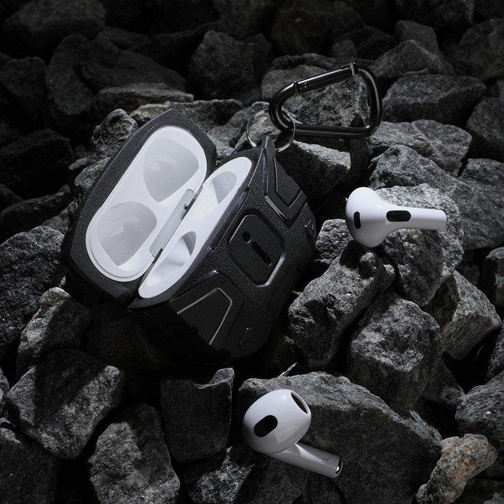 Nillkin Explorer Case Apple AirPods 3 Hoesje Schokbestendig TPU Zwart afbeelding 8