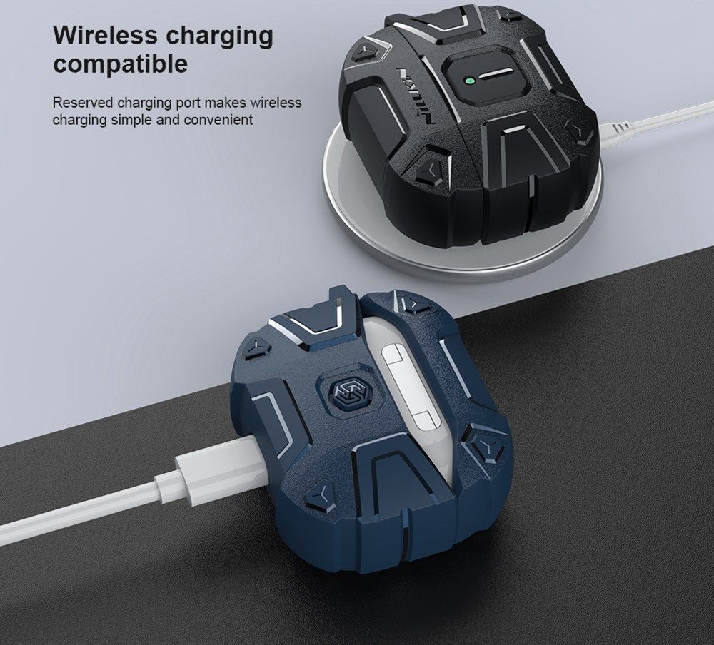 Nillkin Explorer Case Apple AirPods 3 Hoesje Schokbestendig TPU Zwart afbeelding 10