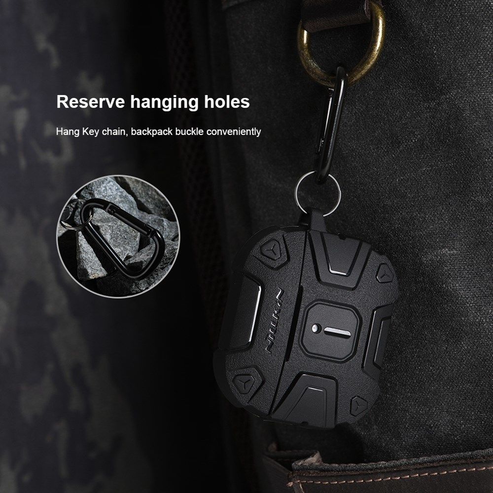 Nillkin Explorer Case Apple AirPods 3 Hoesje Schokbestendig TPU Zwart afbeelding 5