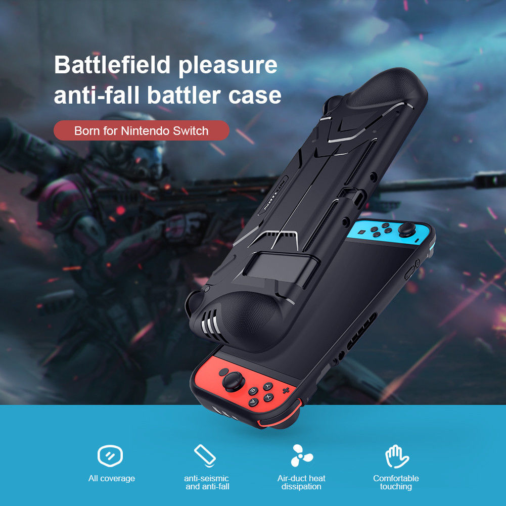 Nillkin Battler Case Nintendo Switch Hoesje Dun en Flexibel TPU Zwart afbeelding 4