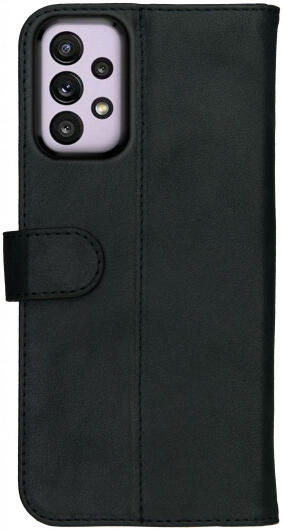 Rosso Deluxe Samsung Galaxy A33 Hoesje Echt Leer Book Case Zwart afbeelding 9