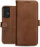 Rosso Deluxe Samsung Galaxy A53 Hoesje Echt Leer Book Case Bruin afbeelding 8