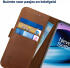 Rosso Deluxe Oppo Reno 8 Lite Hoesje Echt Leer Book Case Bruin afbeelding 6