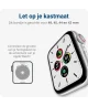 Apple Watch 1-10/SE/Ultra - 49/45/44/42MM - Leren Bandje met Metalen Sluiting