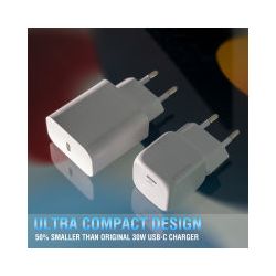 4smarts Voltplug Mini PD 30W GaN Oplader met USB-C Kabel 1.5M Wit afbeelding 3